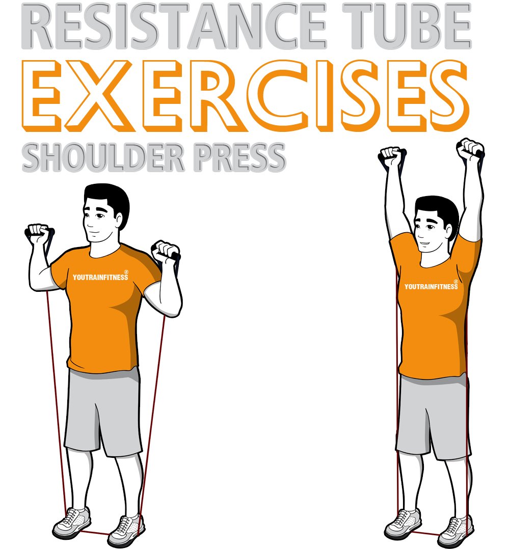 resistance-tube-shoulder-press