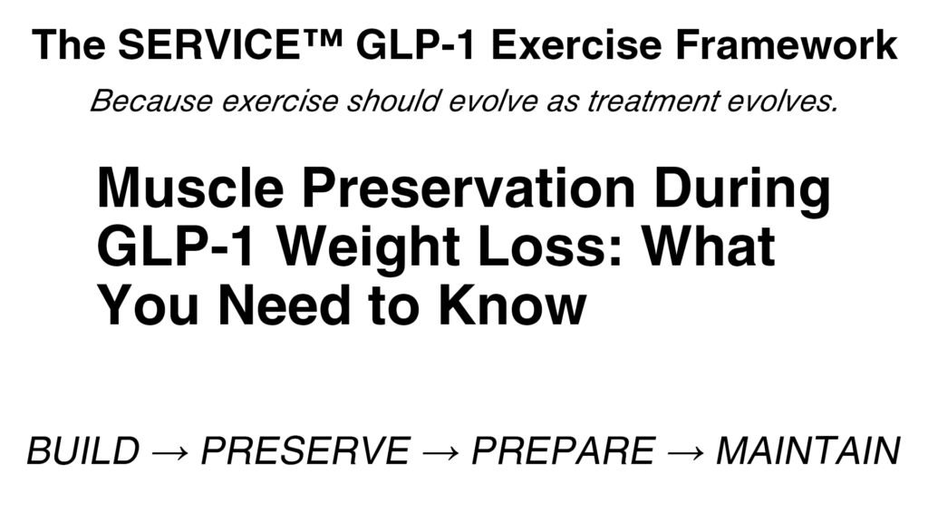 muscle preservation during GLP-1 weight loss