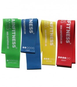 4 Set Mini Loop Resistance Bands