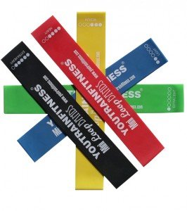 5 Set Mini Loop Resistance Bands