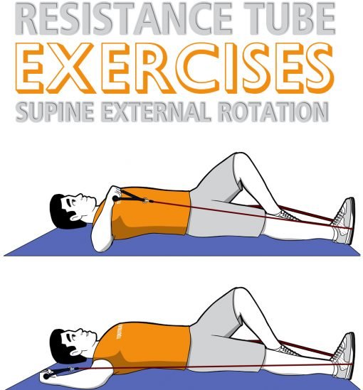 Resistance Tube Supine External Rotation