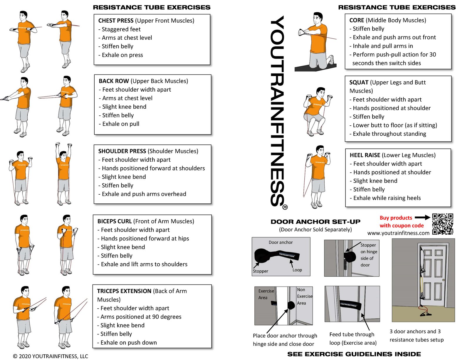 Resistance tube workout online routine printable