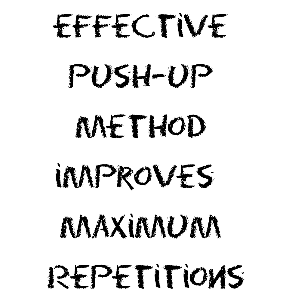 Effective Push-up Method Improves Maximum Repetitions