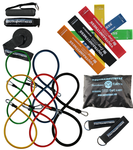 18-Piece Bundle - Youtrainfitness | Resistance Bands | Tubes | PEAMS ...