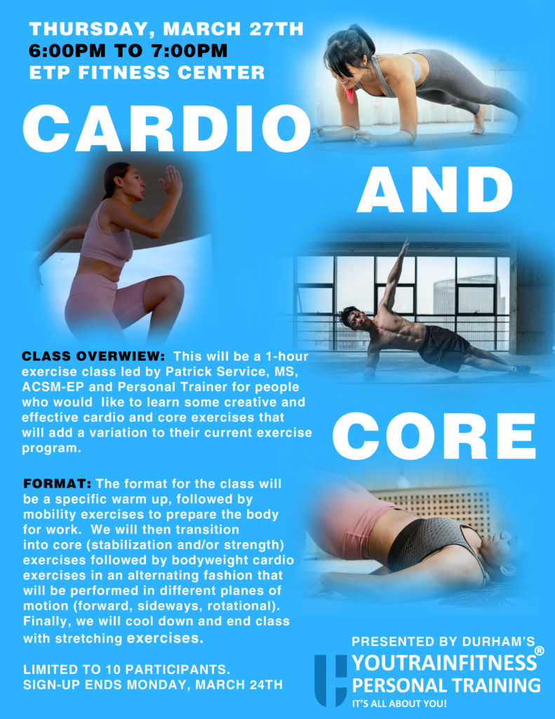 YOUTRAINFITNESS® Personal Trainer, Durham, NC