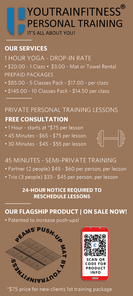 YOUTRAINFITNESS® Personal Trainer, Durham, NC