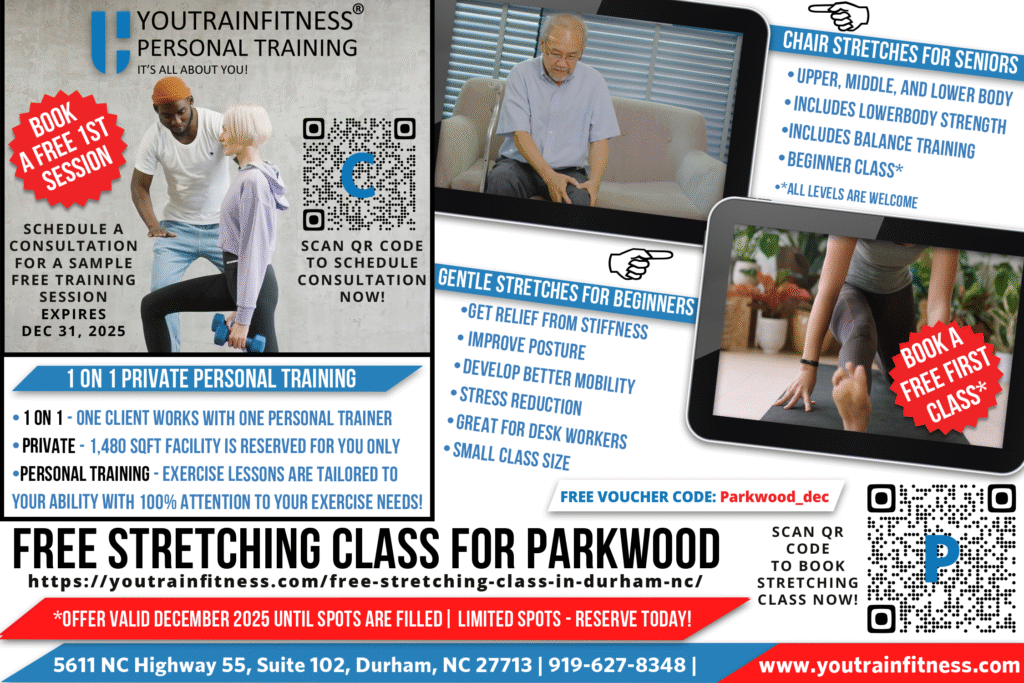 YOUTRAINFITNESS® Personal Trainer, Durham, NC